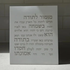 מזמור לתודה לבן